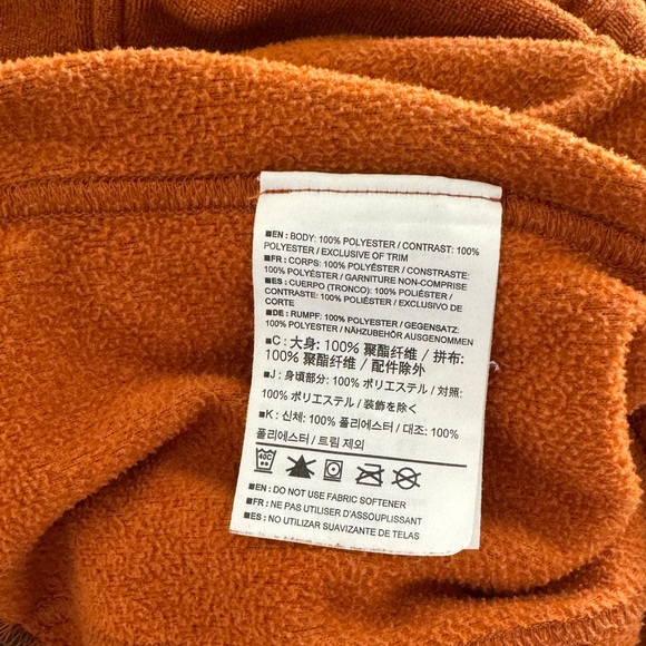 Arc’teryx Quarter Zip Orange Long Sleeve Jacket Size L Outdoor Hiking Gorpcore - Picture 5 of 13